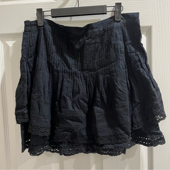 Free People Summer Nights Ruffle Layered
Black Skirt - Picture 5 of 14